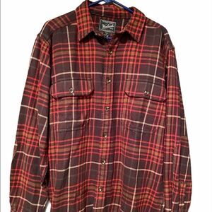 Woolrich Plaid Button Up LongSleeve Shirt Sz MED